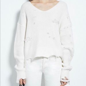 Helmut Lang Distressed Sweater